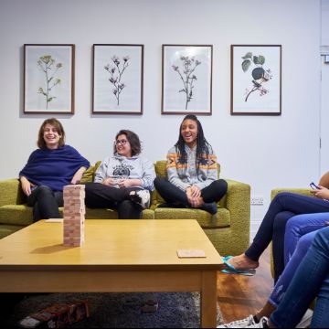 The common room at St Barnabas